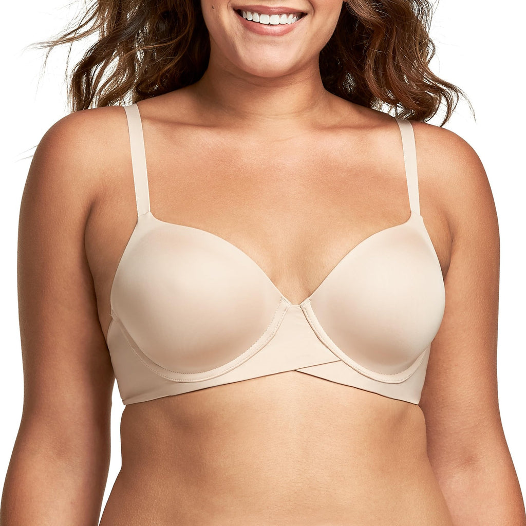38C Maidenform Underwire Bra, One Fab Fit Demi, Paris Nude, Soft Microfiber