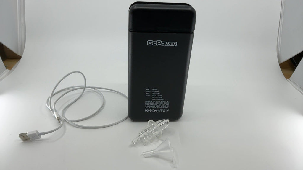 GoPong 8 oz Power Bank Flask - Hidden Alcohol Container w/ Funnel & Spout