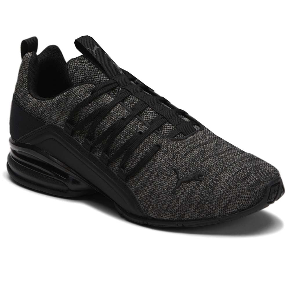 PUMA Mens Axelion Cross Trainer, Multi PUMA Mens Black-Castlerock, 7