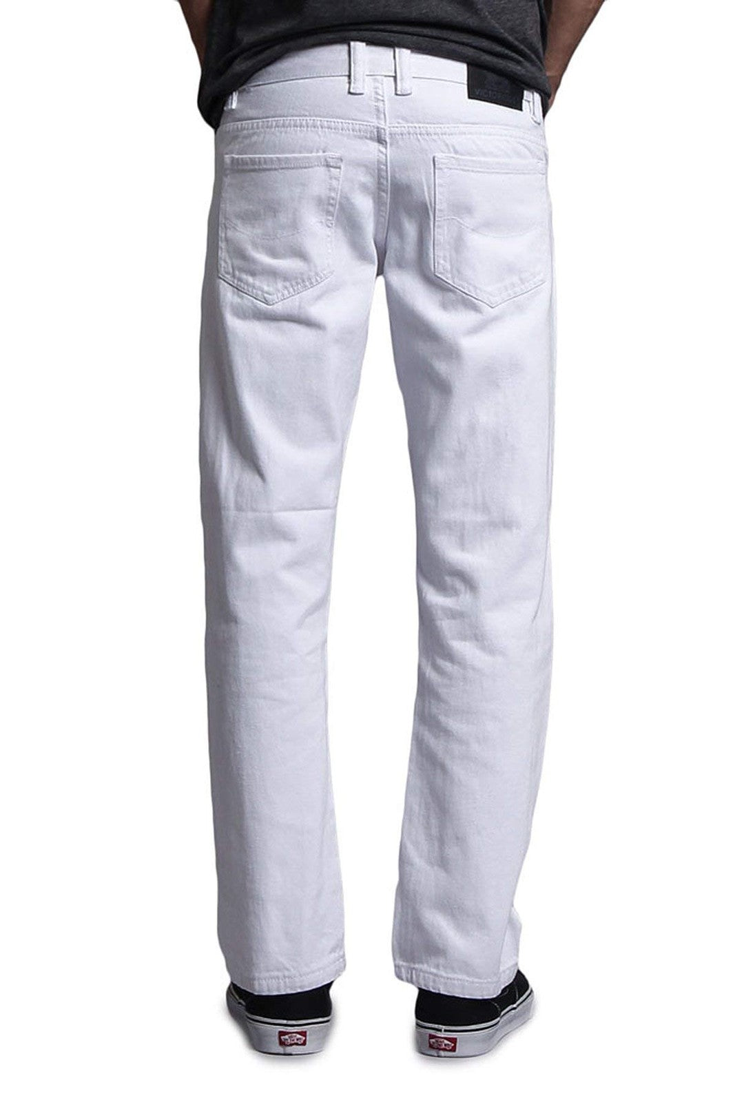 VICTORIOUS Men's Slim Fit Colored Jeans GS21 - White - 38/30