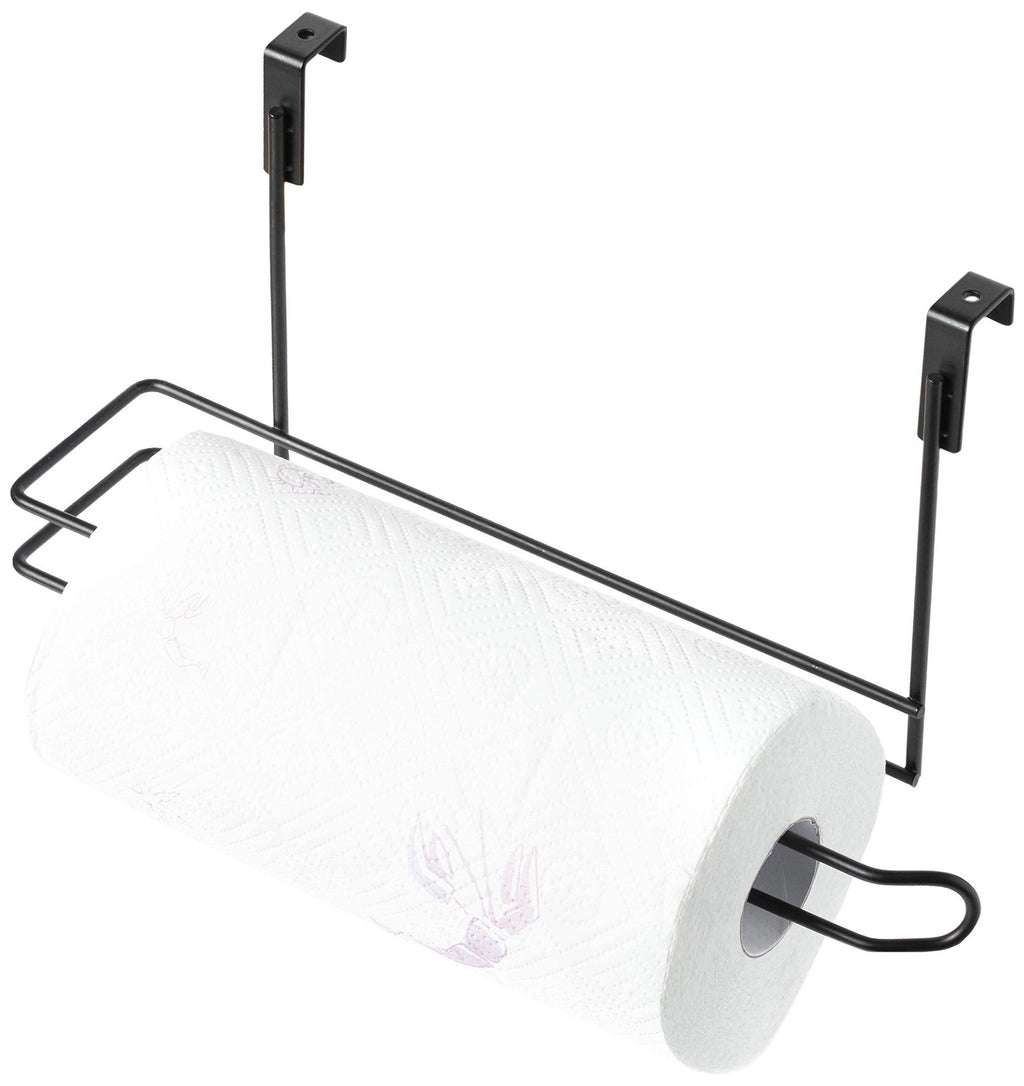 Over The Cabinet Paper Towel Holder, Black