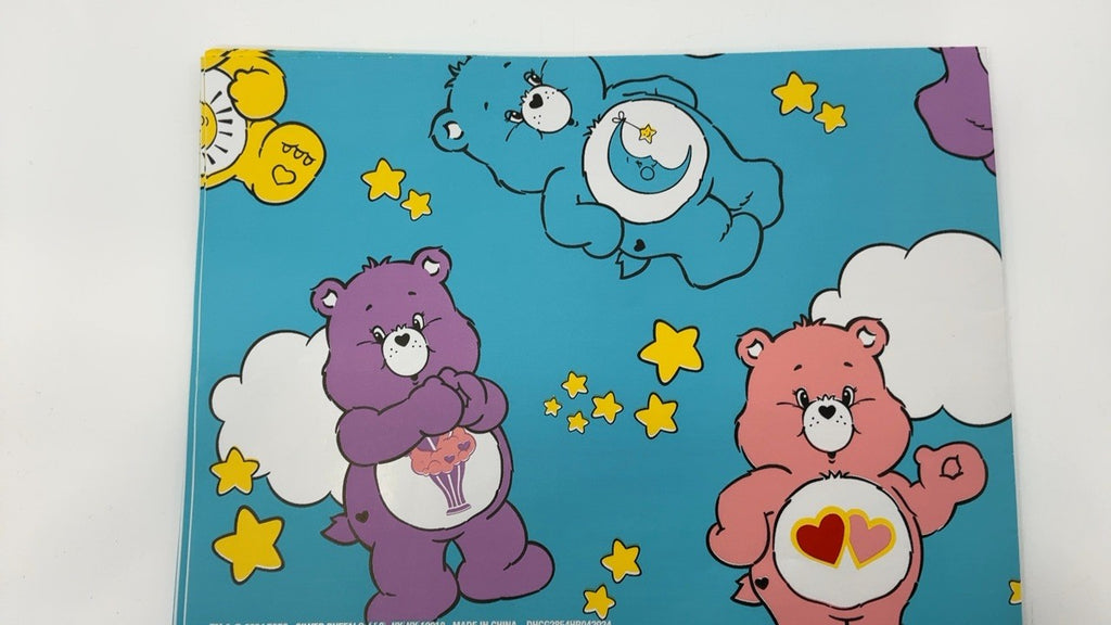 Nostalgic Care Bears Wrapping Paper 12 Sheets 20" x 30" Clouds & Stars