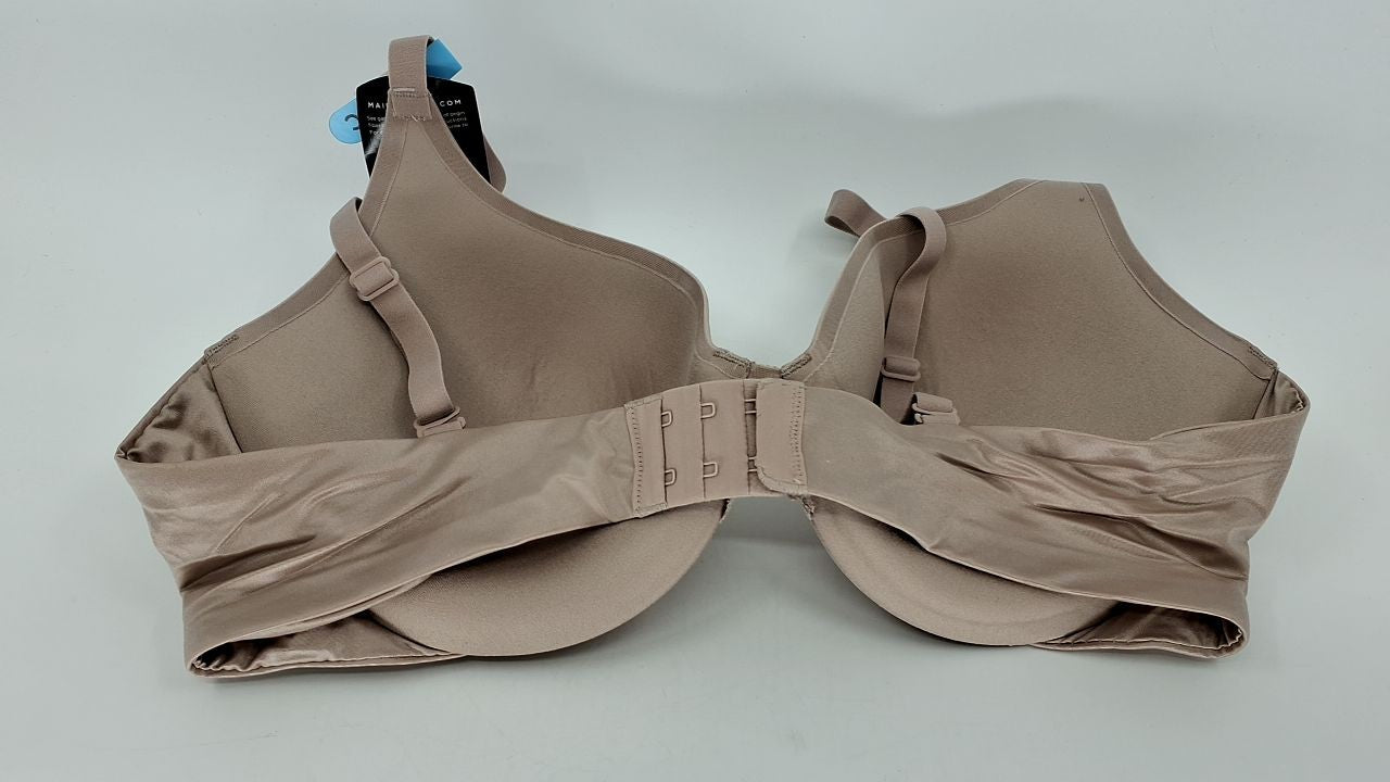 38C Maidenform Underwire Bra, One Fab Fit Demi, Paris Nude, Soft Microfiber