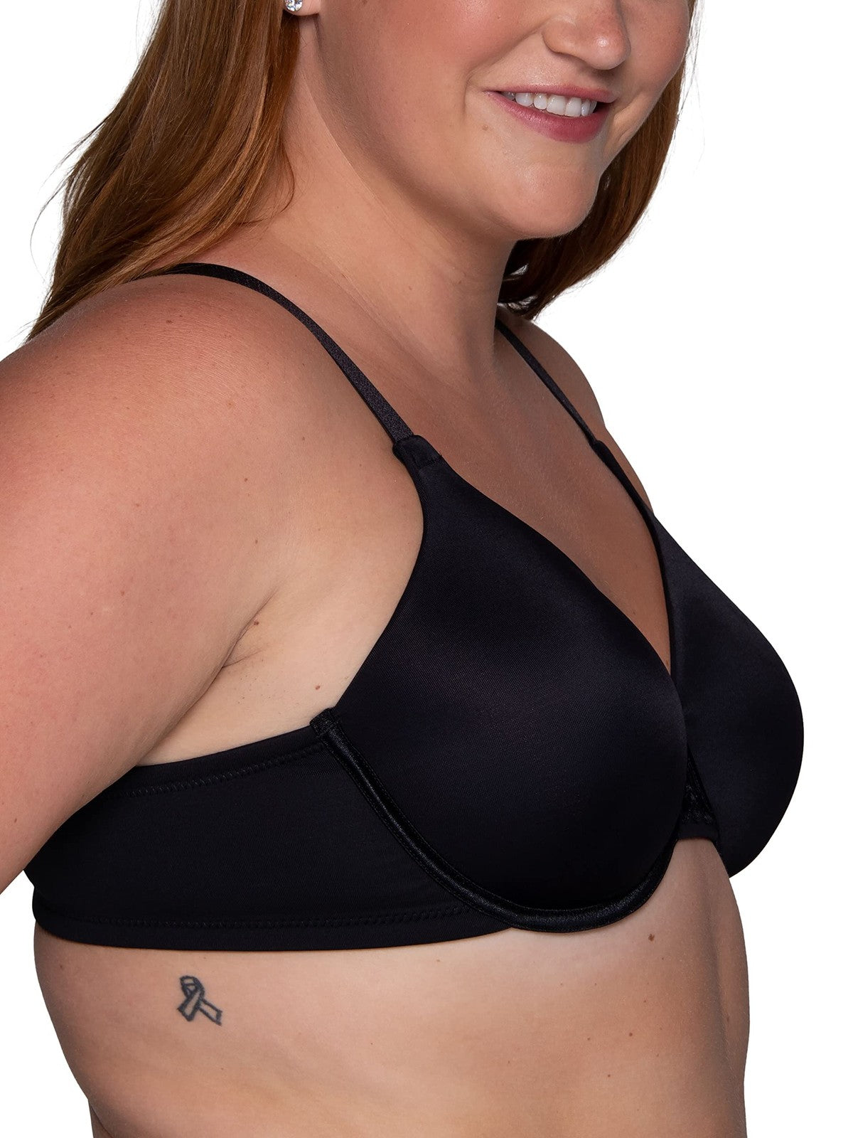 Vanity Fair Women's Black Underwire Bra, Full Figure, Size 40C