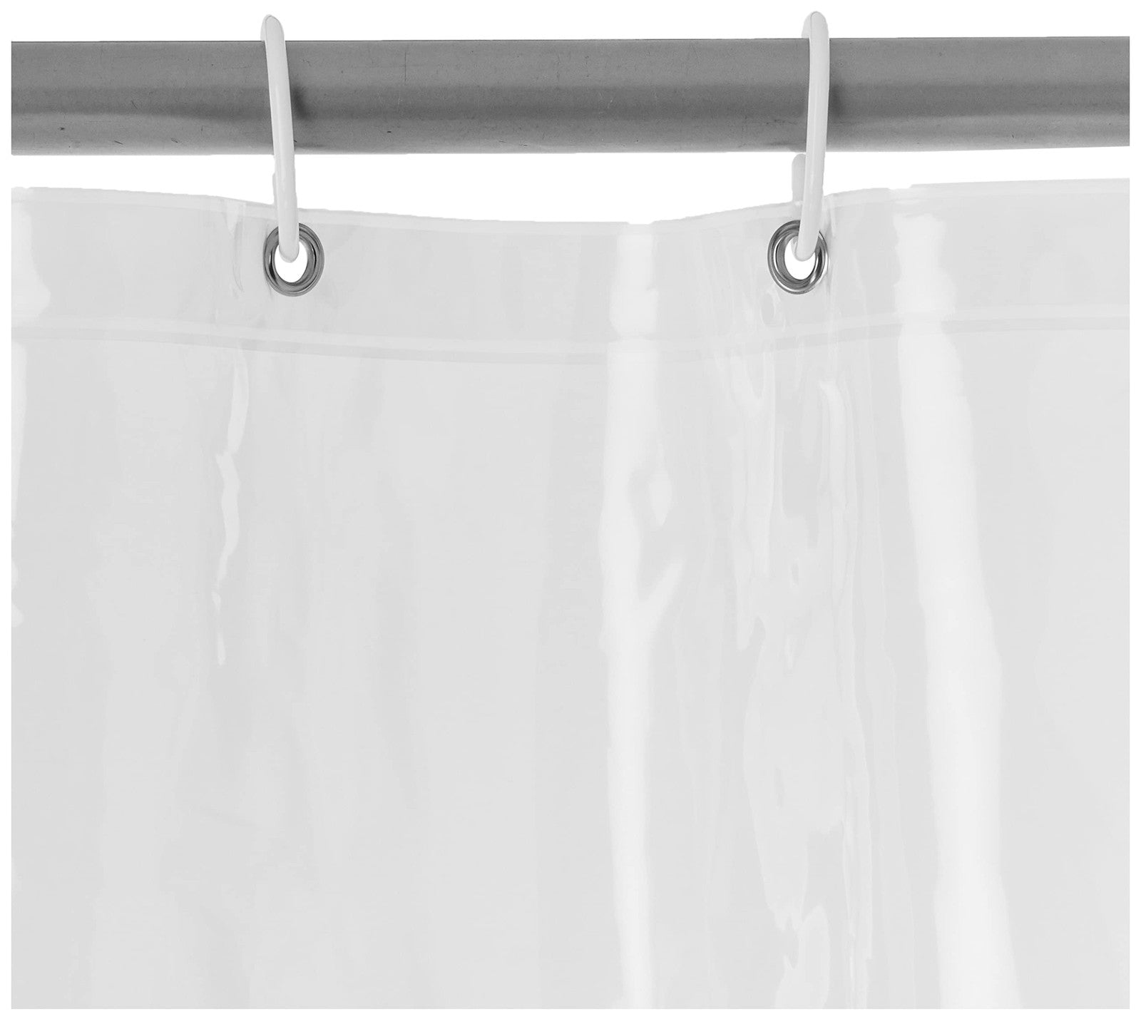 Clear 72x72 in PEVA Shower Curtain Liner w/ Metal Grommets