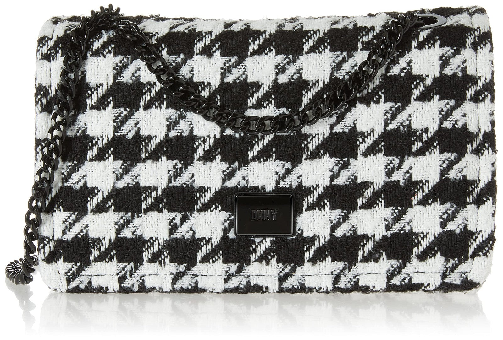 DKNY Magnolia Shoulder Bag, Black/White Houndstooth
