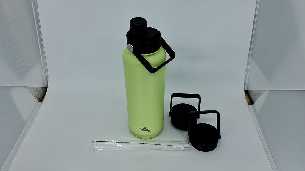 Konokyo 40oz Insulated Sport Bottle, Stainless Steel, Macaron Green