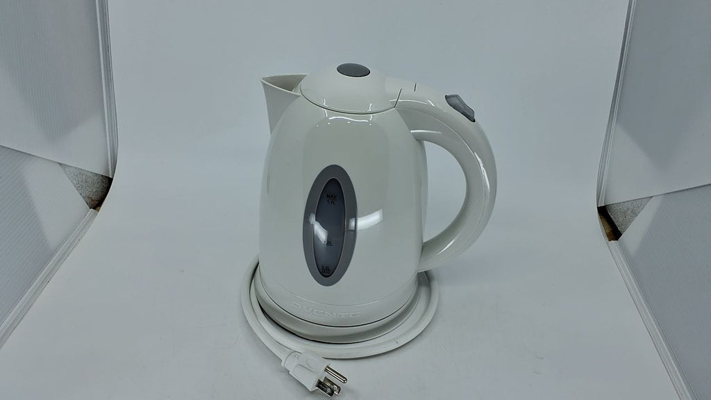1.7L OVENTE Electric Kettle, Auto Shut-Off, Removable Filter, White