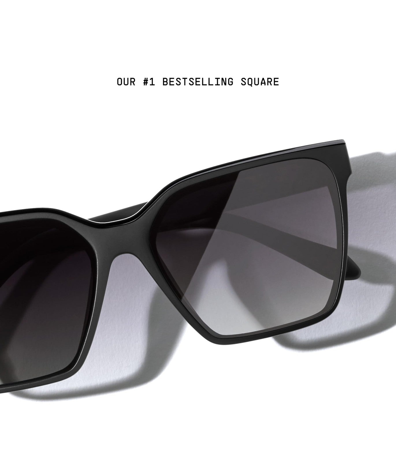 Quay Women's Polarized Sunglasses, Large Square, Black, UV Protection