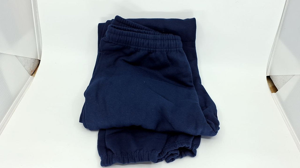 Eversoft Fleece Sweatpants, Men's Medium Joggers, Navy, Elastic Bottom