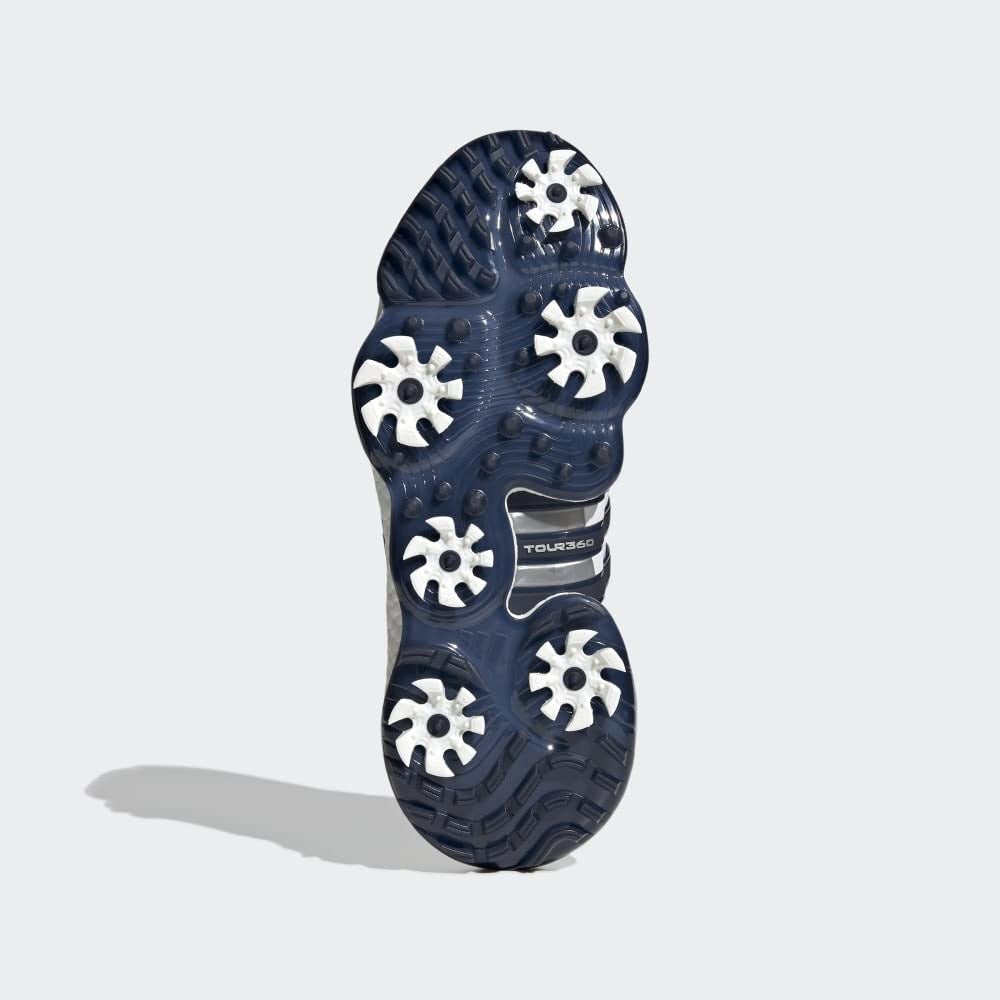 adidas Tour360 22 Golf Shoes, Size 7, Footwear White/Navy/Silver