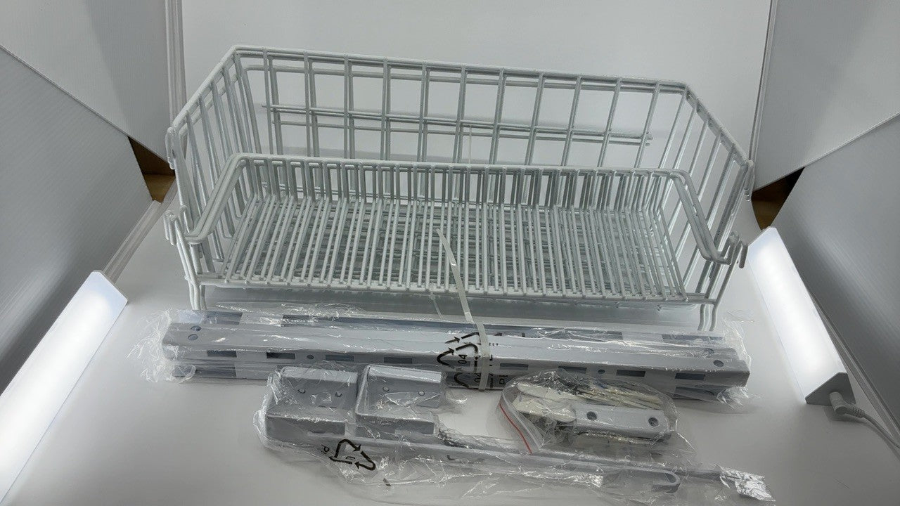 Adjustable 6-Tier Pantry Organizer Rack - Wall Mountable - White