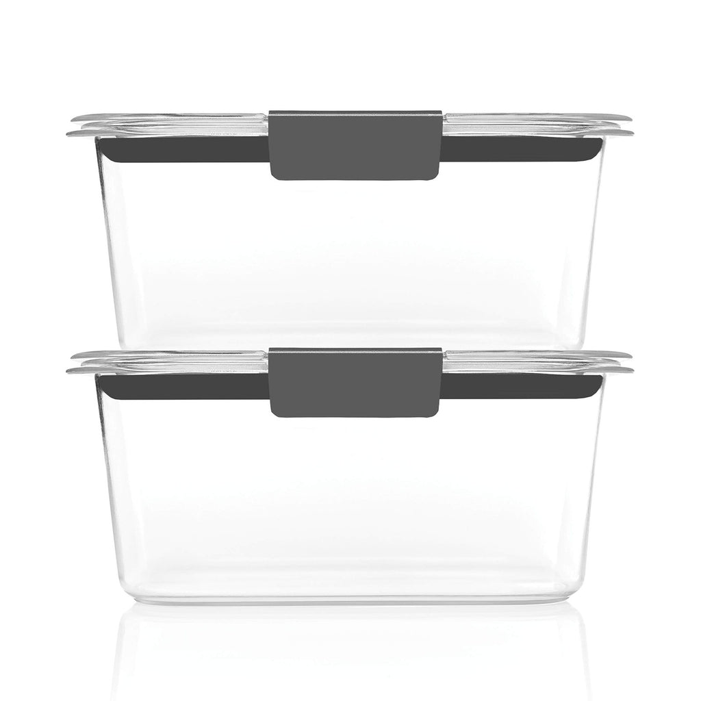 2-Pack Rubbermaid Brilliance Food Storage Containers, 4.7 Cup, Leak-Proof