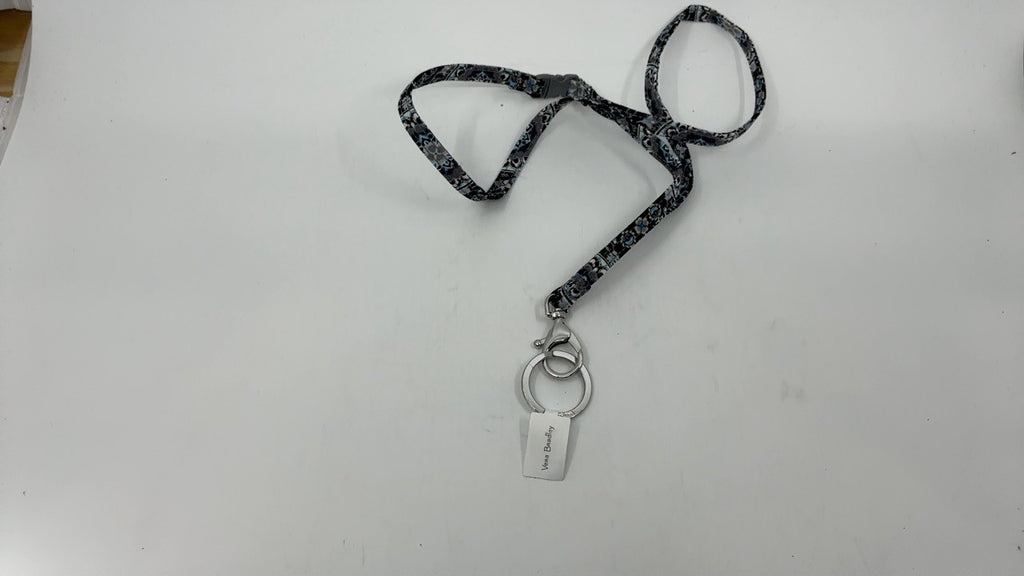Vera Bradley Cotton Breakaway Lanyard Charcoal Medallion One Size
