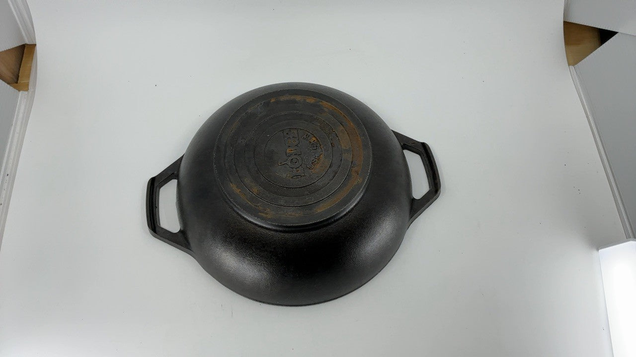 Lodge Manufacturing Company L9MW Mini Wok Cast Iron, 9", Black