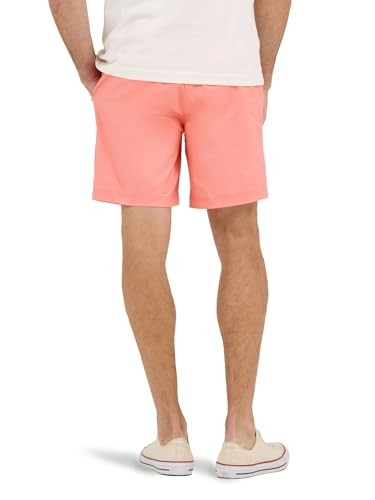 Lee Men's Extreme Motion 7" Flat Front Short, Bright Papaya, 40