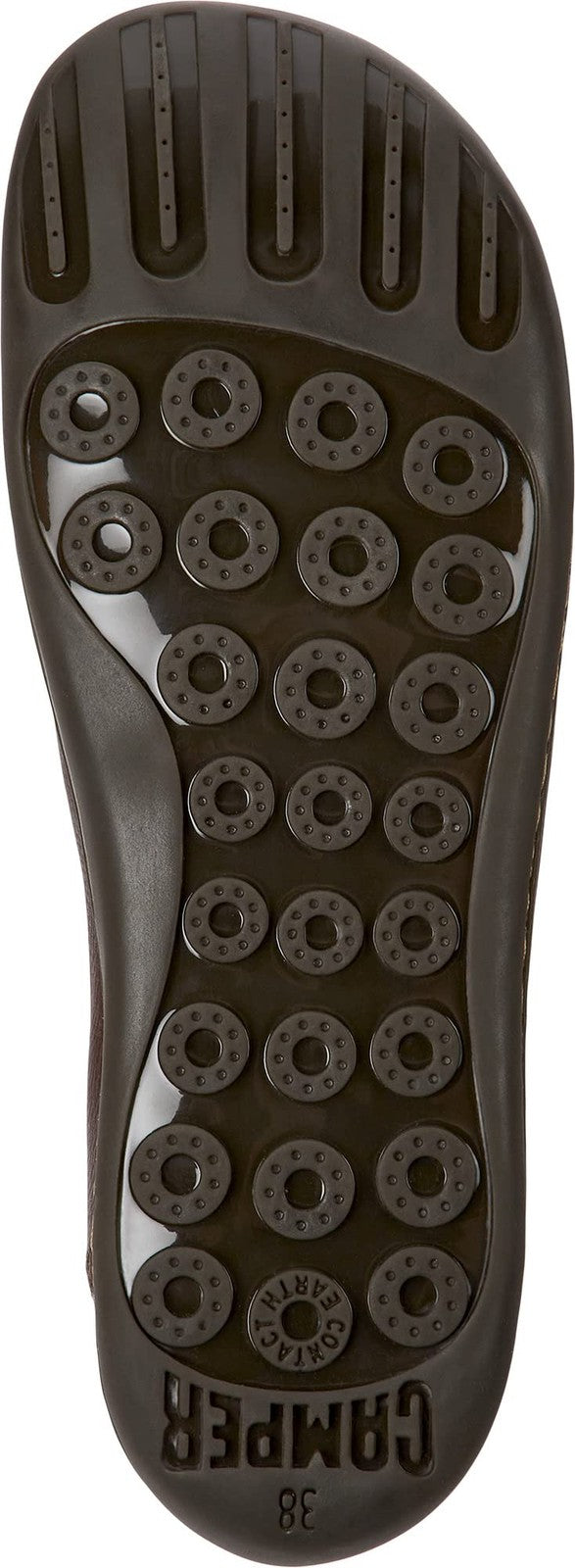 Camper Women's Basket Sneaker, Dark Brown 020, 6