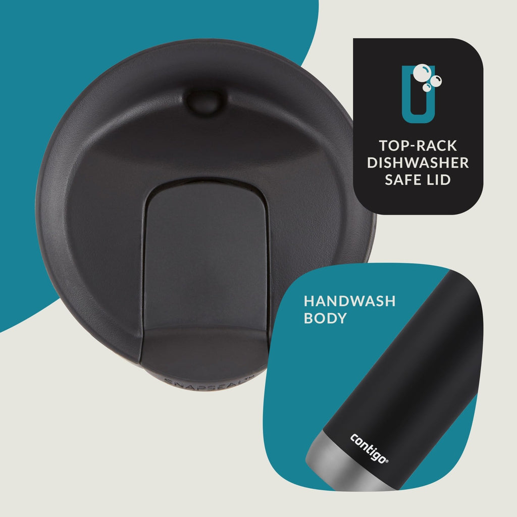 Huron Stainless Steel Travel Mug 16oz - Leak-Proof, Fits Most Cup Holders