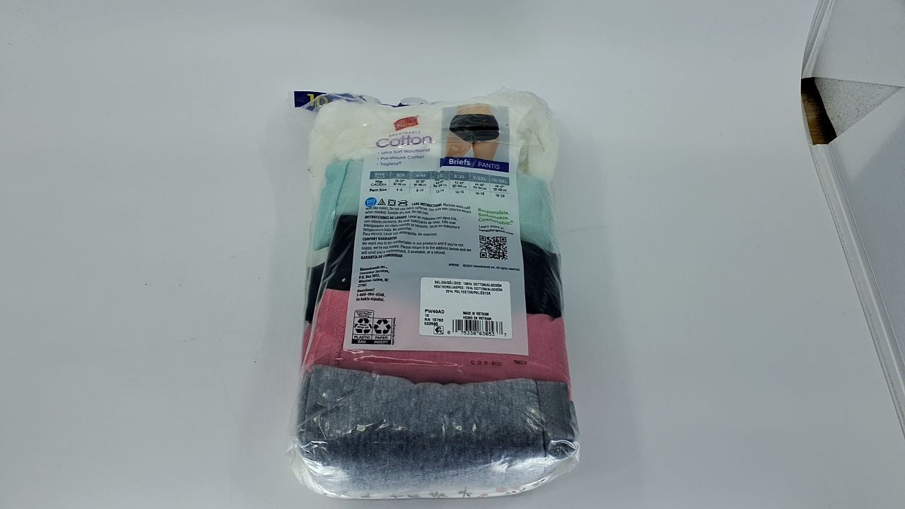 Hanes Women's Briefs Multipack, 100% Cotton, High-Rise & Breathable