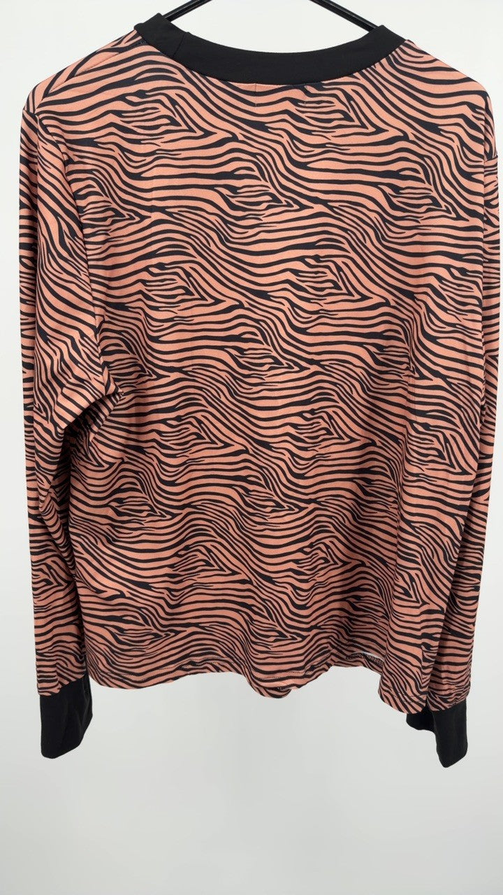 Zebra Print Top and Pants Set