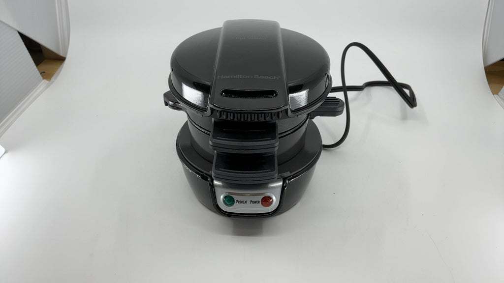 Hamilton Beach Sandwich Maker, Quick Breakfast, Black, Model 25477
