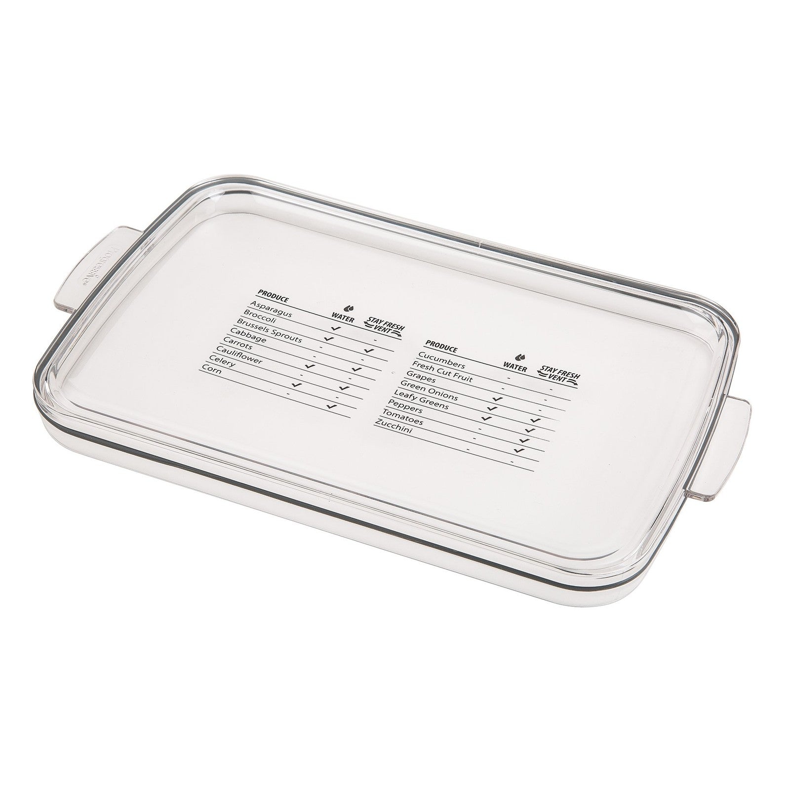 ProKeeper 3-Quart Food Storage Container, Vent System for Produce