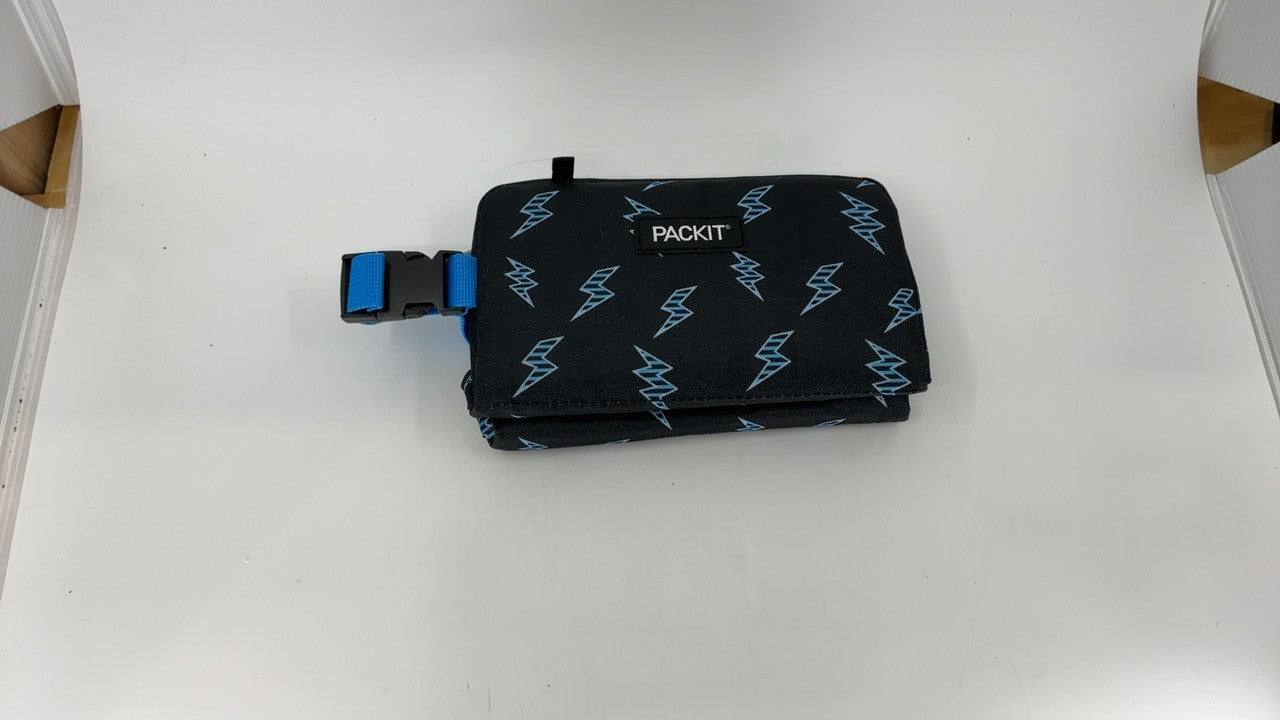 PackIt Freezable Snack Box, EcoFreeze, Snack Container, Striped Bolts