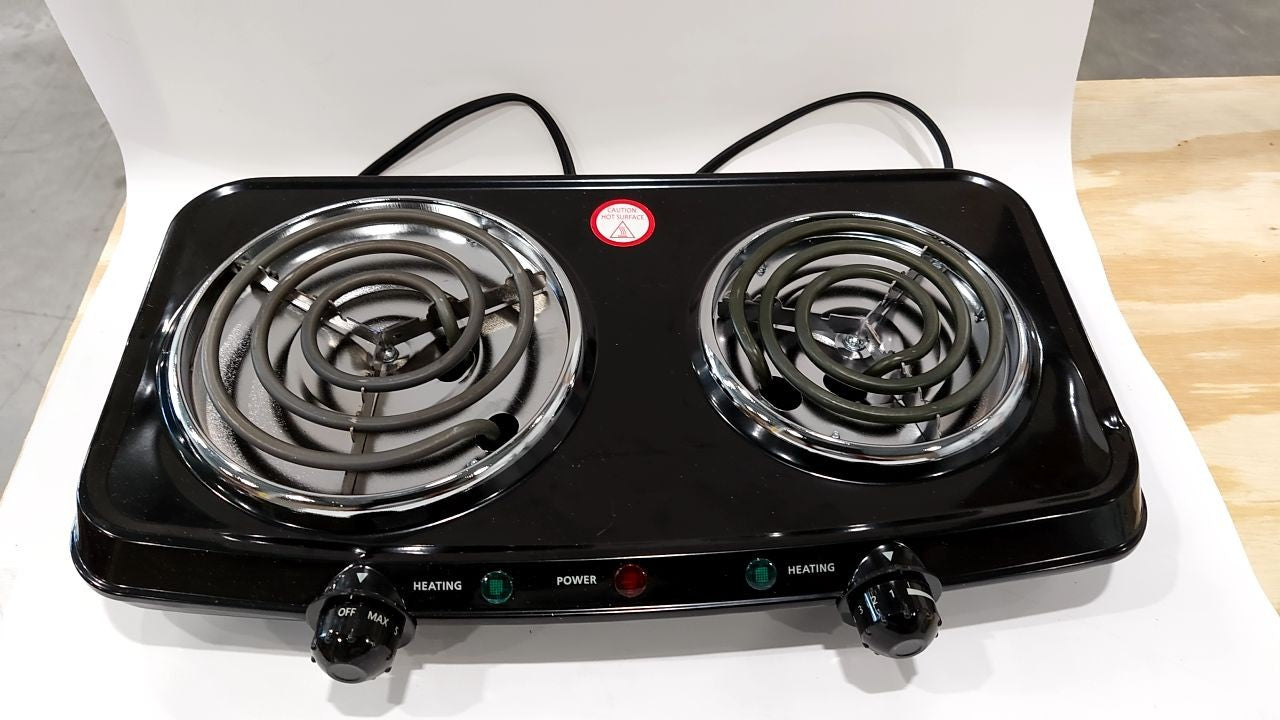 Mainstays Portable Double Burner and Hot Plate  120V~ 1800W