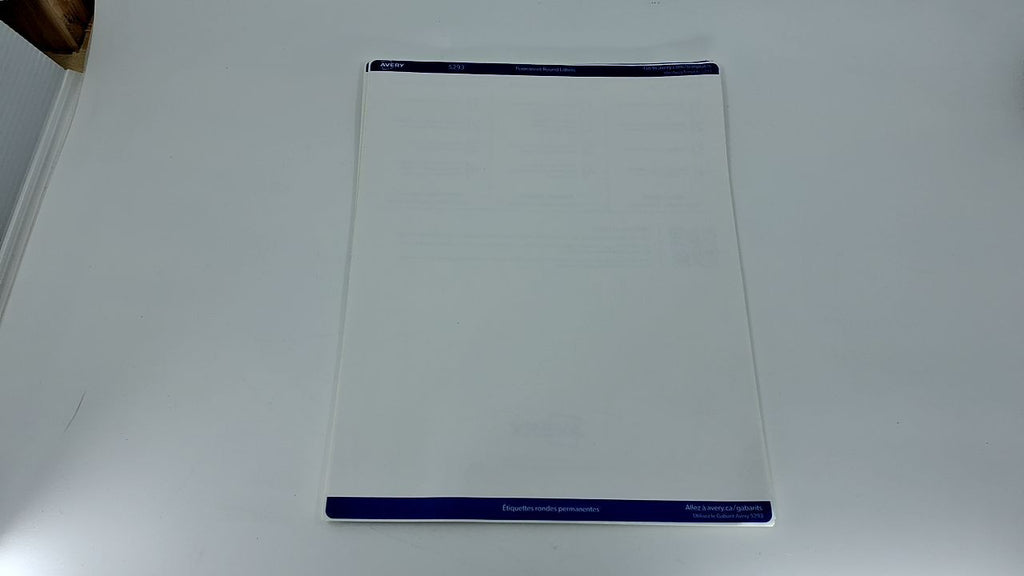 High Visibility Round Labels, 1-2/3" Diameter, White, 600 Labels