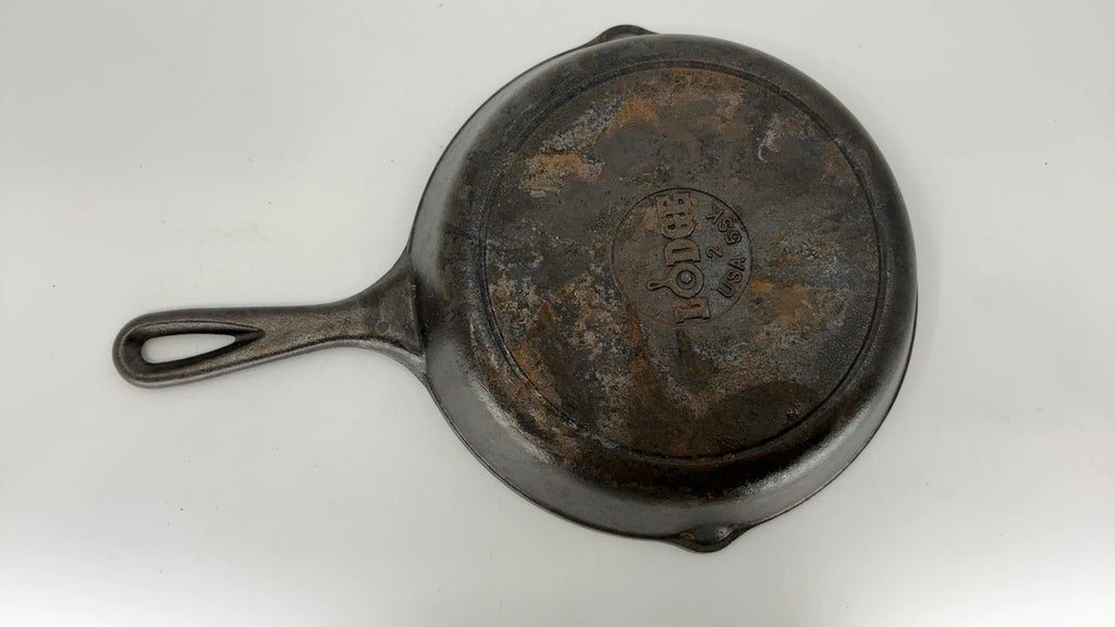 Black 8 Inch Lodge Cast Iron Skillet, Pre-Seasoned for Campfire & Stove