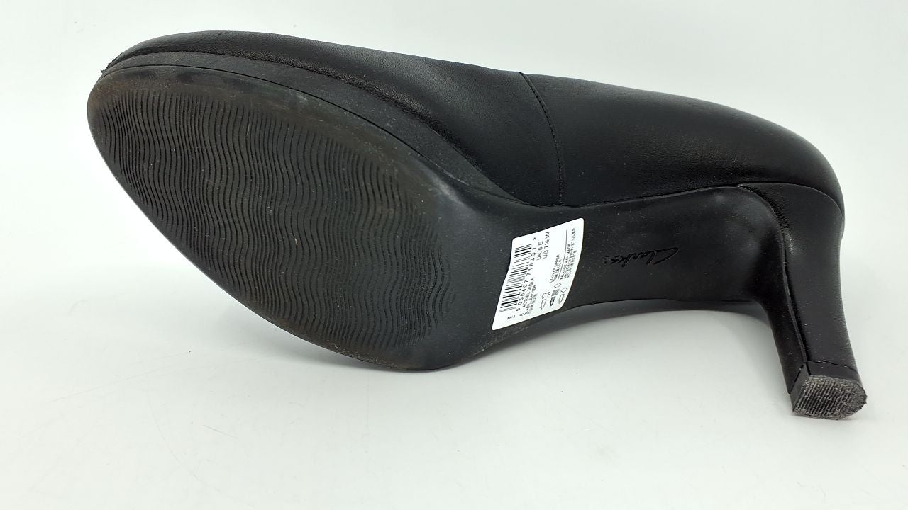 Clarks Women's Adriel Viola Dress Pump, Black Leather, 7.5 Wide