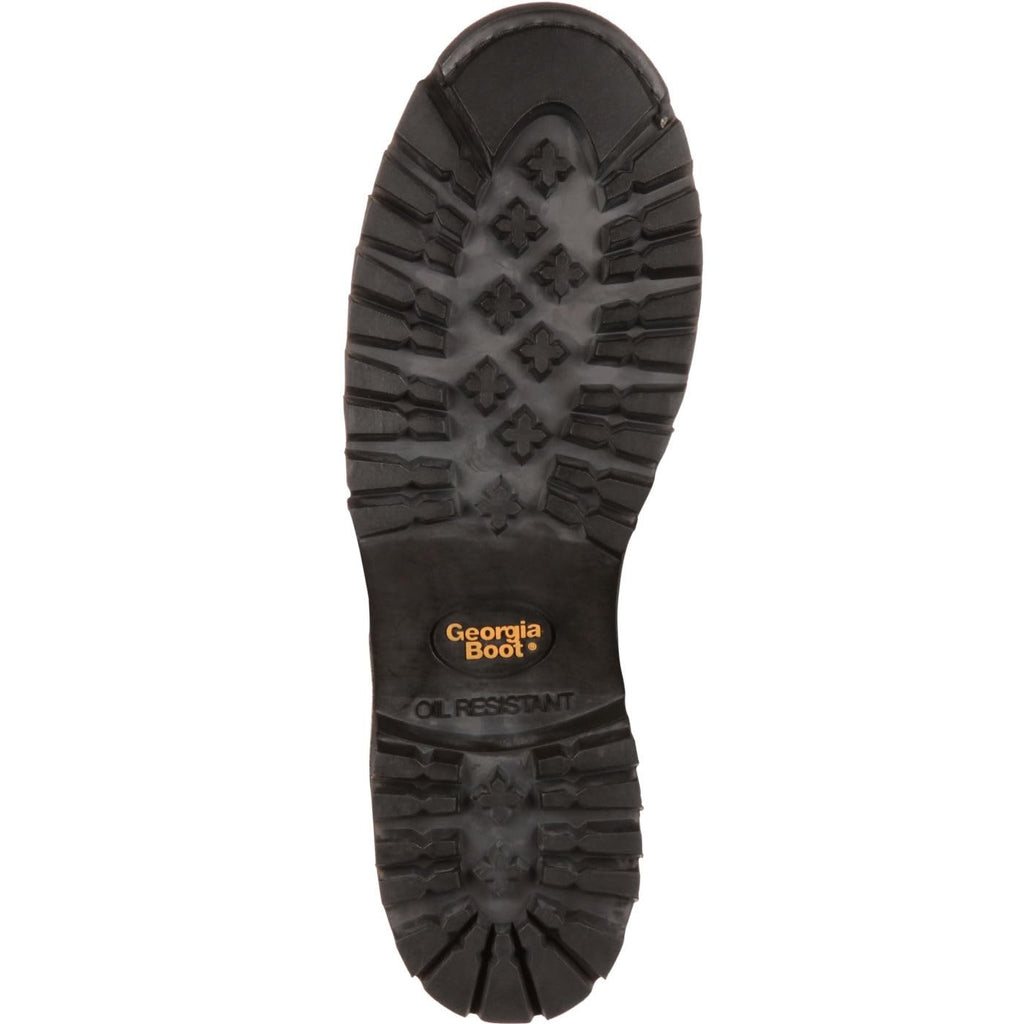 Georgia Boot Waterproof Lace-To-Toe Work Boot, Soggy Brown, Size 12(M)