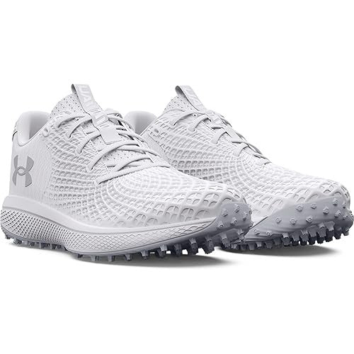 Under Armour Women's Glyde 2.0 Turf, (100) White/White/Metallic Silver, 9, US