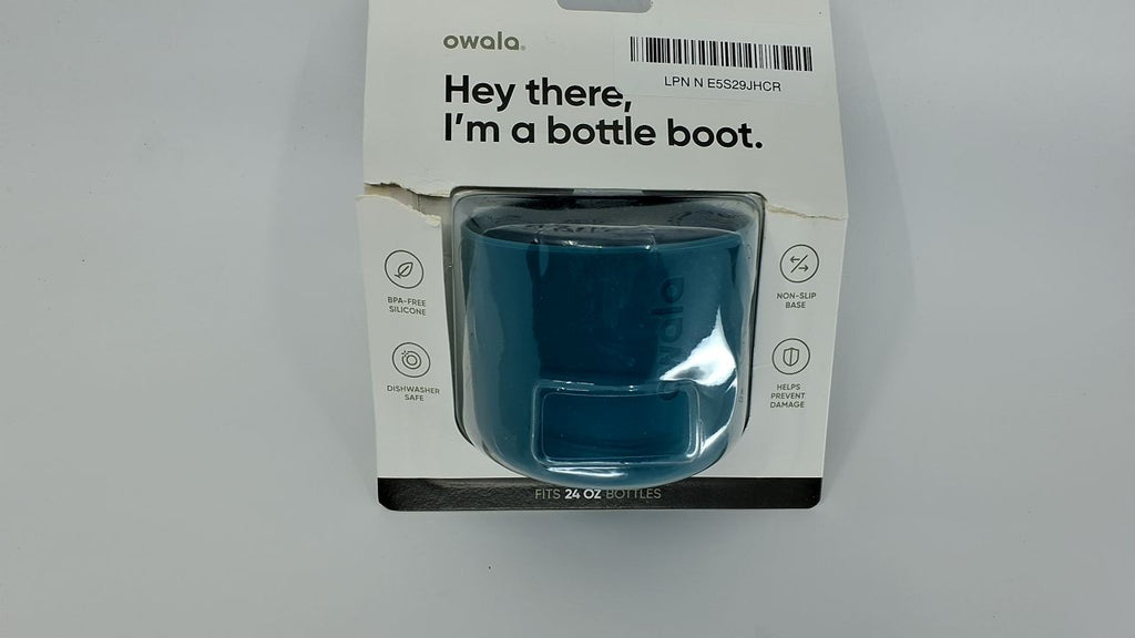 24oz Owala FreeSip Water Bottle Boot, Silicone Protective Sleeve, Aqua