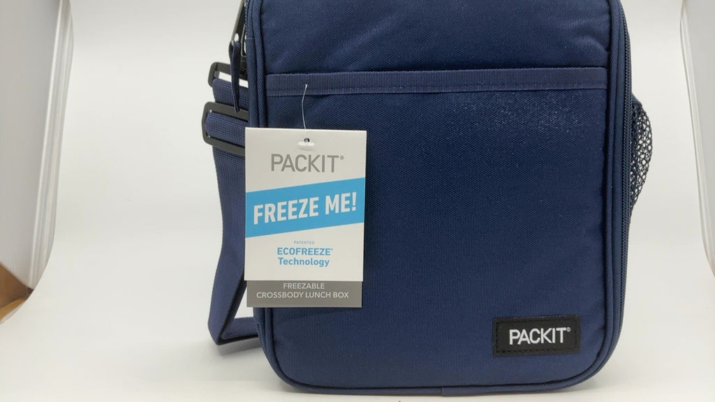 ECOFREEZE Crossbody Lunch Box Midnight Navy PackIt Reusable & Collapsible