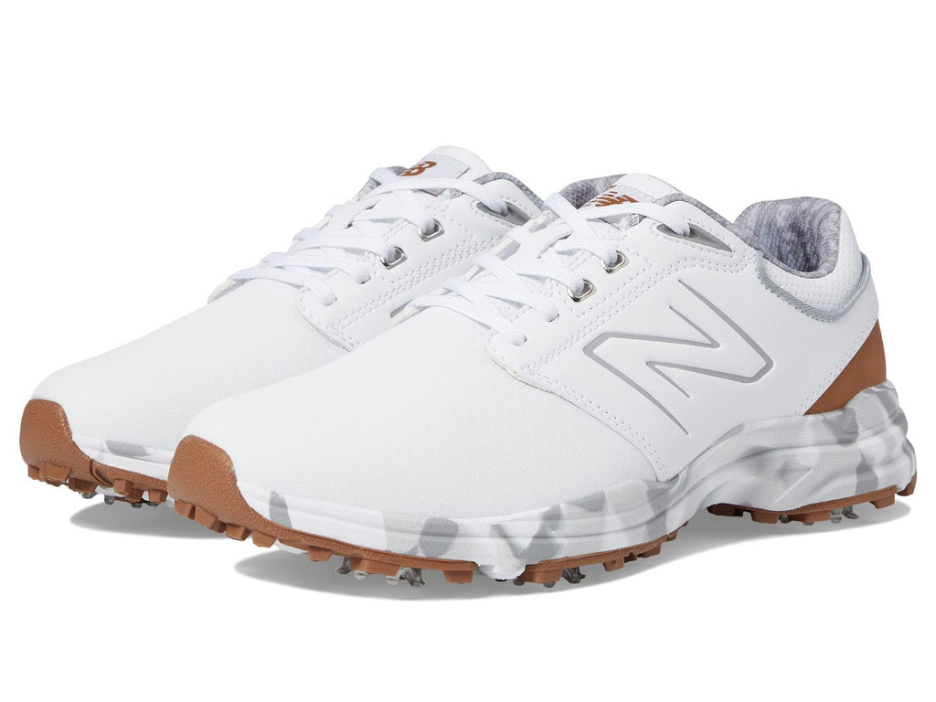 New Balance Men's Brighton Golf Shoe, White, 12 X-Wide