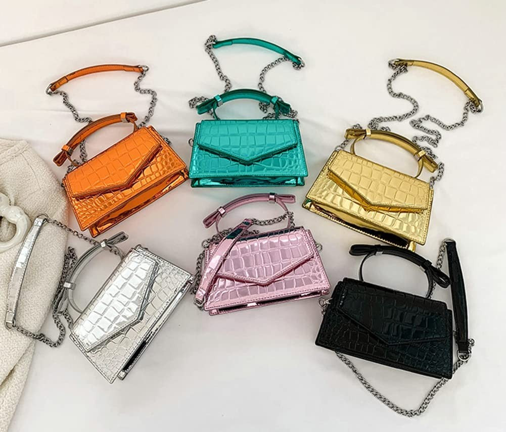 Y2K Women's Silver Hobo Tote Handbag - Party Clutch & Crossbody Bags