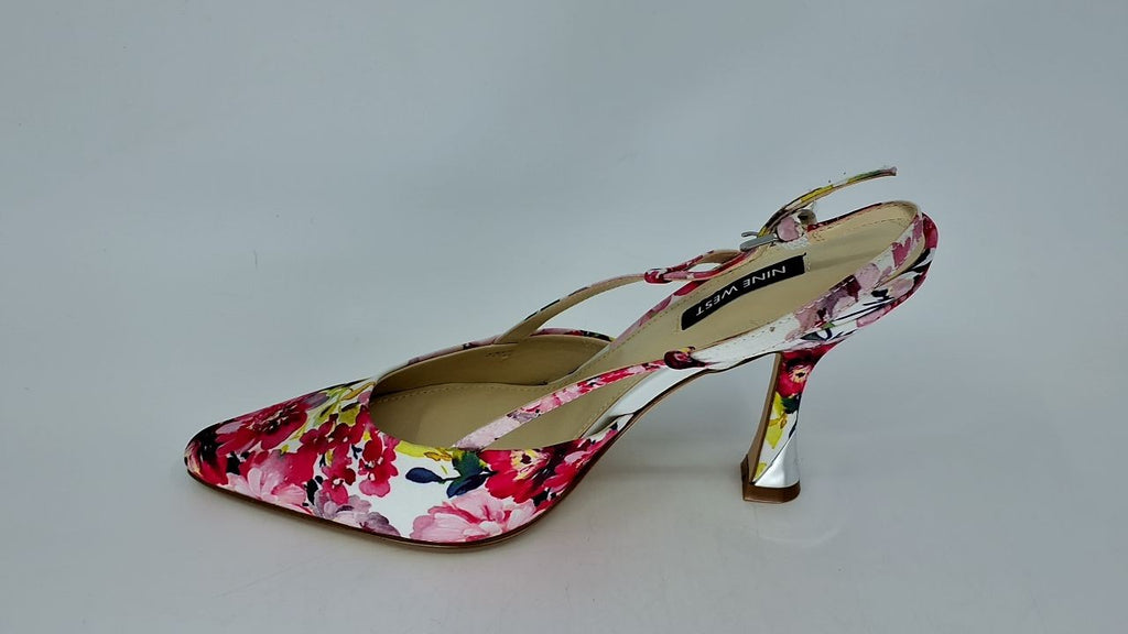 Nine West Women's Vassa Pump, Pink Tea Party Floral Multi 660, 7