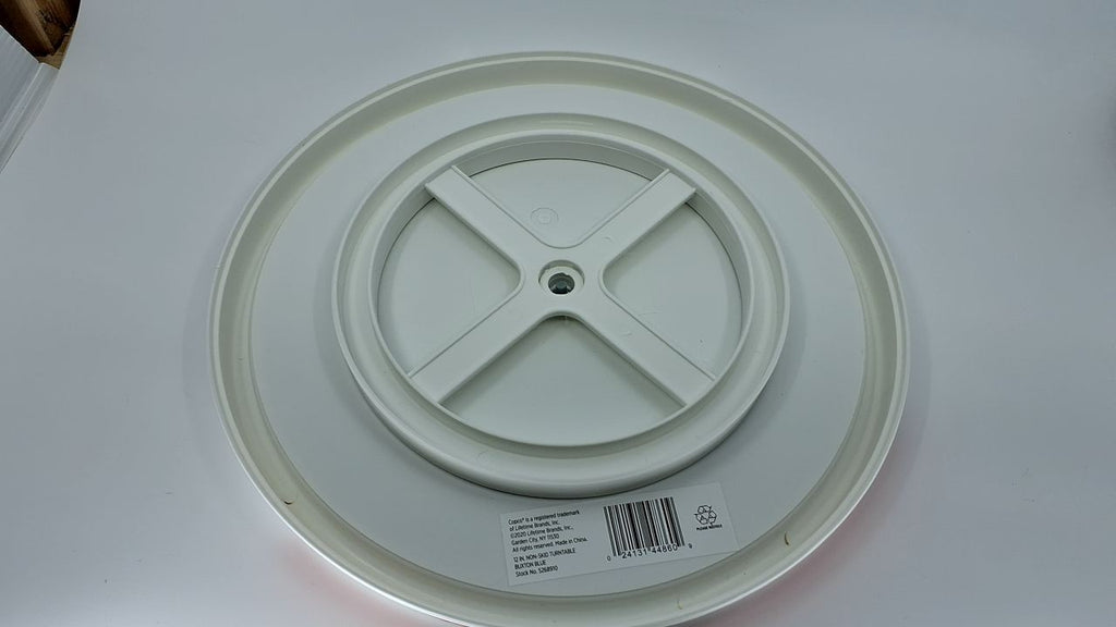 Copco Basics Non-Skid Pantry Cabinet Lazy Susan Turntable, 12-Inch, Blue