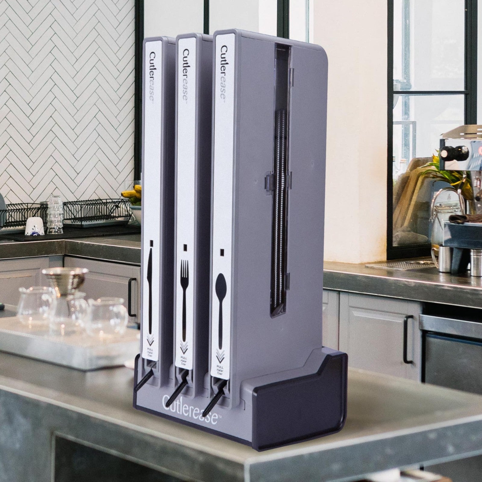 Cutlerease Black Plastic Spoon Refill, Bulk 960 Count, Dispenser Compatible