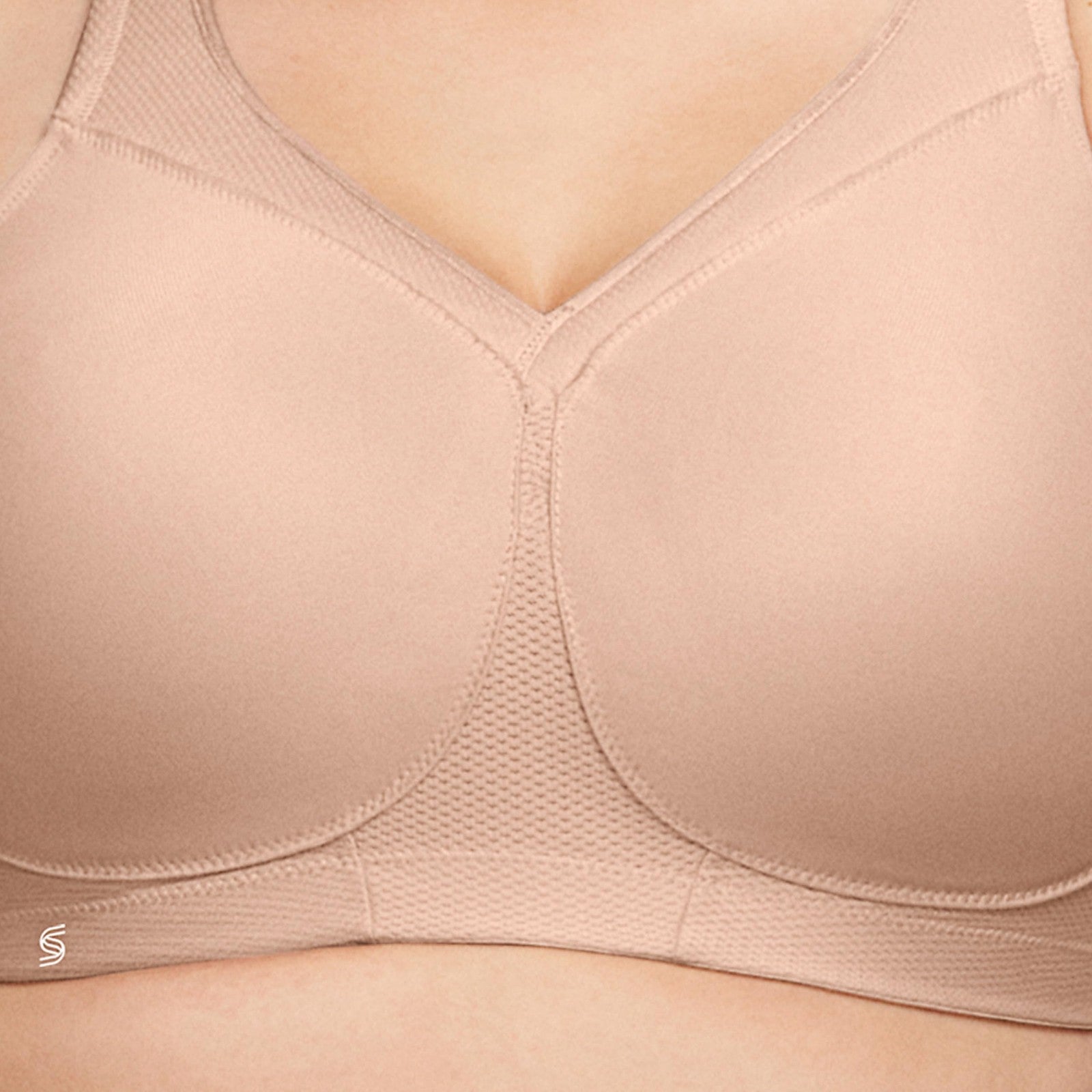Plus Size MagicLift Sports Bra 40H Café Seamless Wirefree by Glamorise