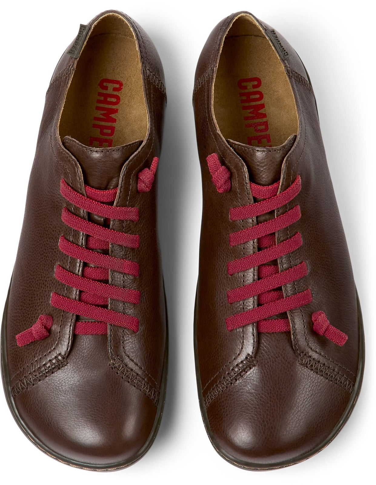 Camper Women's Basket Sneaker, Dark Brown 020, 6