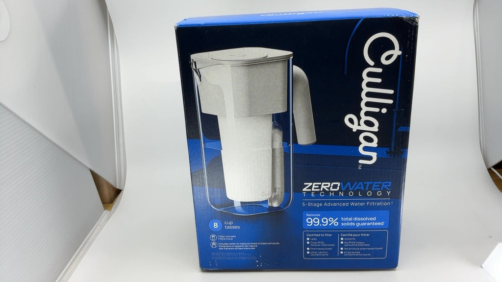 Culligan ZEROP08 8-Cup Water Filter Pitcher w/ Built-In TDS Meter