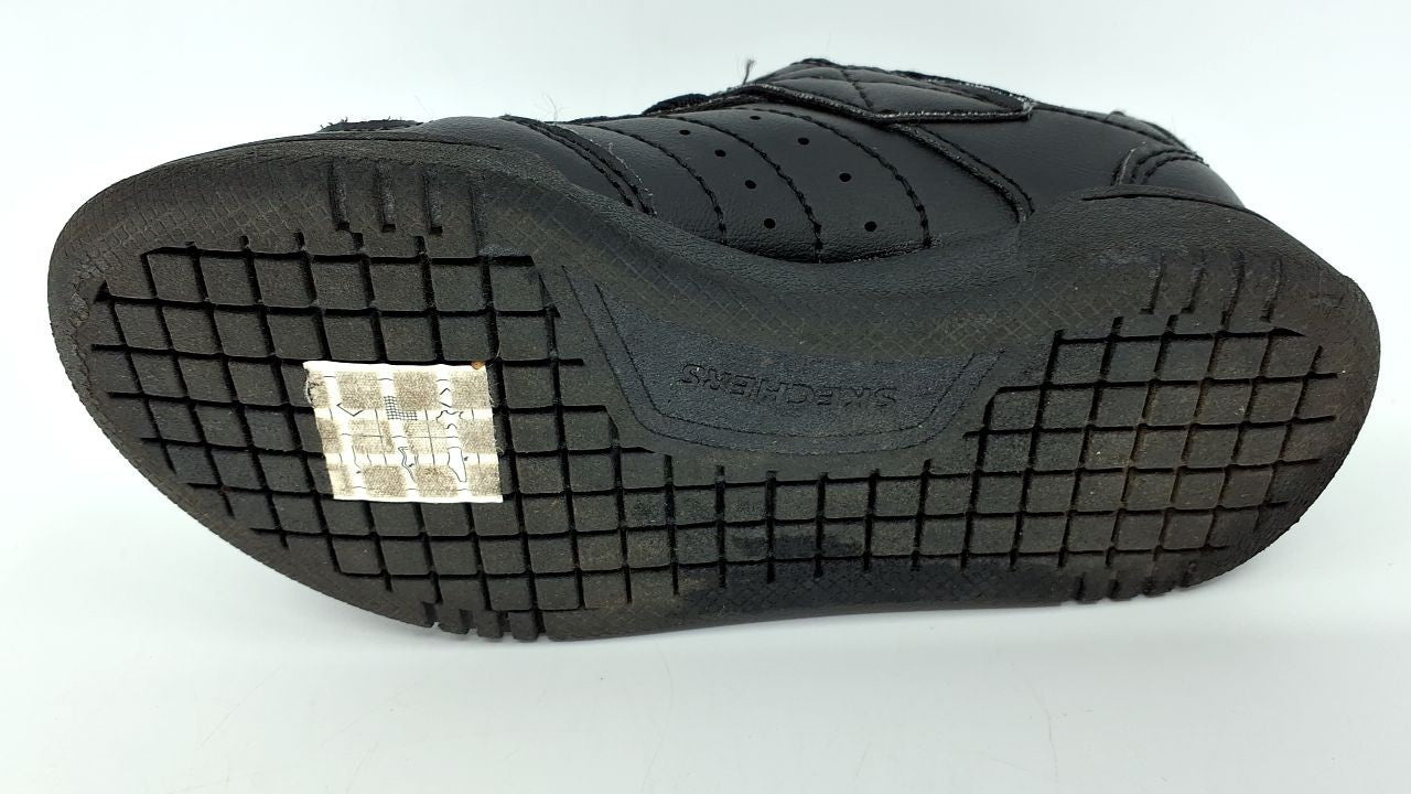Skechers Kids Boy's Quick Street Sneaker, Black/Black, 10.5 Little Kid