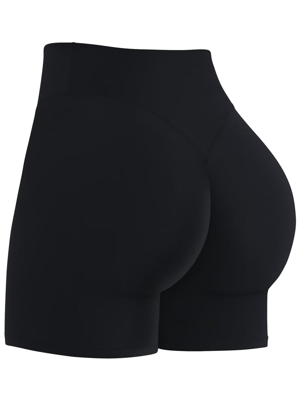 Women’s Black Medium Biker Shorts - Hidden Butt Lift & Tummy Control