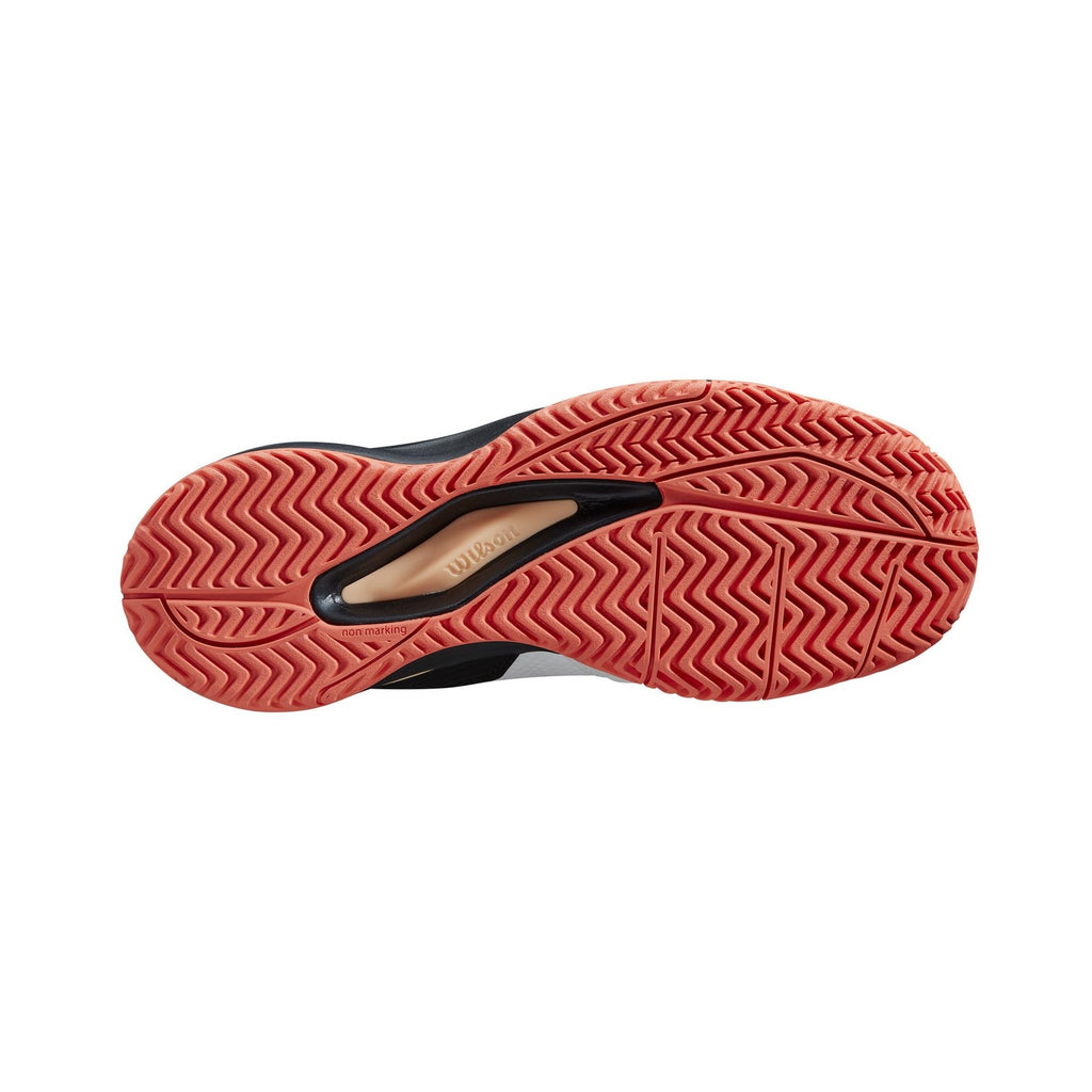 Rush Pro Ace Women's Pickleball Shoes 9.5 White/Black/Living Coral