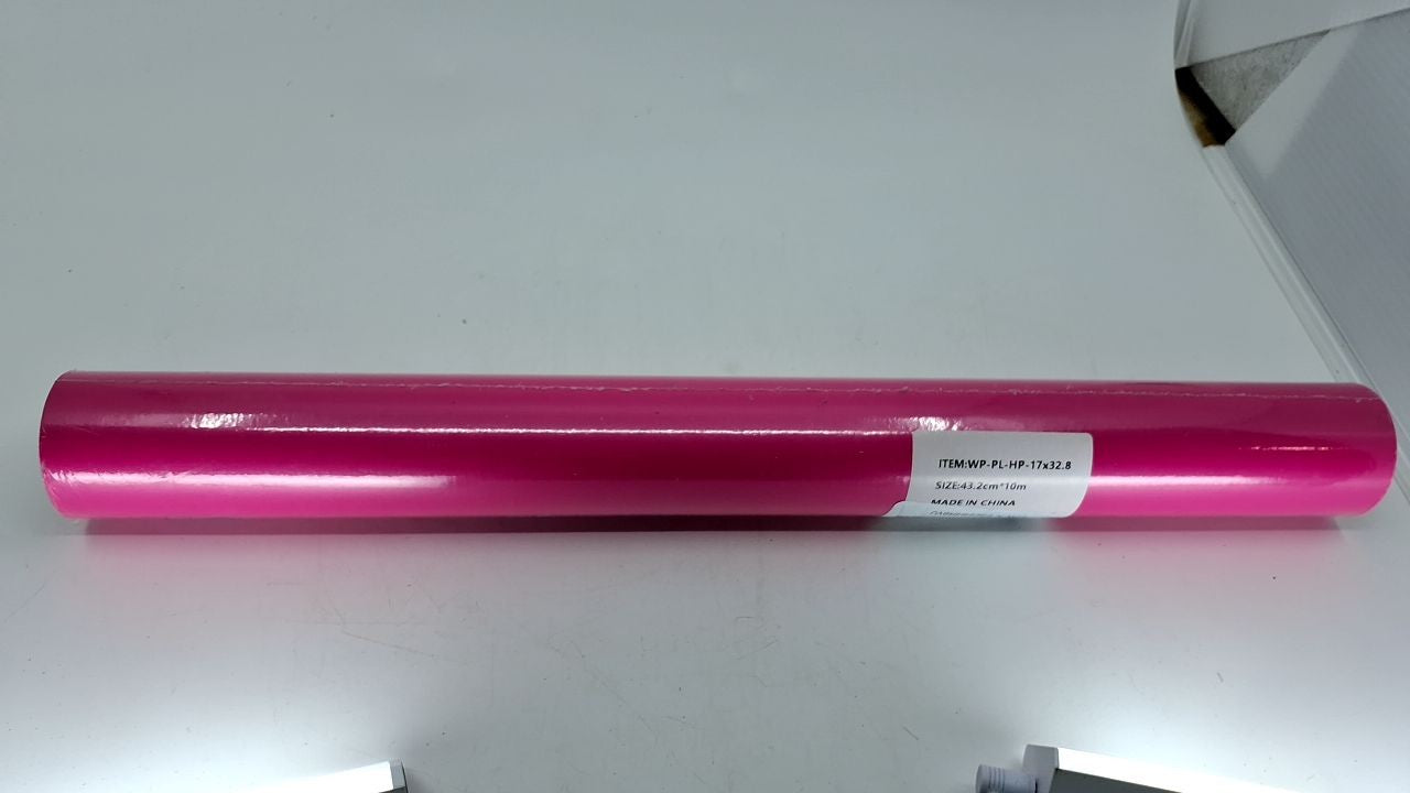 Elegant Hot Pink Wrapping Paper, 17in x 32.8ft, Ideal for Weddings & Birthdays