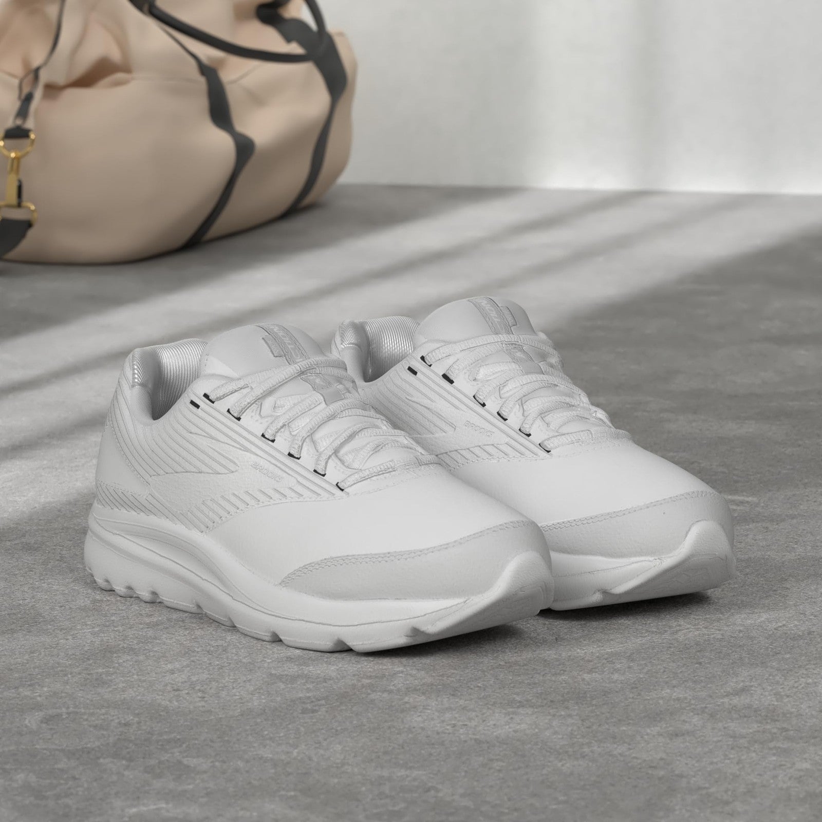 Brooks Women's Addiction Walker 2 Walking Shoe - White/White - 7.5 Narrow