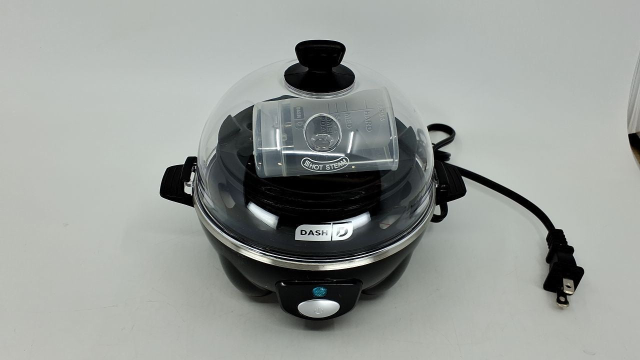 DASH 6 Egg Electric Cooker - Hard Boiled, Poached, Scrambled - Black