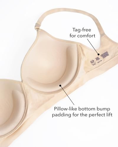 Fruit of the Loom 34C Seamless Wire-Free Push-Up Bra 2-Pack Black/White